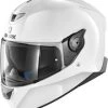Shark Skwal 2 Blank-White Leds Helmet -AGV Sales Store 1 SKWAL2 blank WHU 34Lfront HE4903