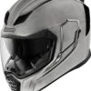 Icon Airflite Quicksilver Helmet 2 Icon Airflite Quicksilver Helmet -AGV Sales Store AirfliteQuicksilverSilverFront
