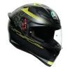 AGV K1 Track 46 Helmet ~ Sale -AGV Sales Store agvk1 track46 helmet black yellow 750x750
