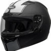 Bell 2021 Qualifier DLX MIPS Rally Helmet (XXL Only) -AGV Sales Store bell qualifier dlx mips street helmet rally matte black white front left clear shield
