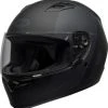 Bell Qualifier Turnpike Helmet 2 Bell Qualifier Turnpike Helmet -AGV Sales Store bell qualifier street helmet turnpike matte black gray front left clear shield